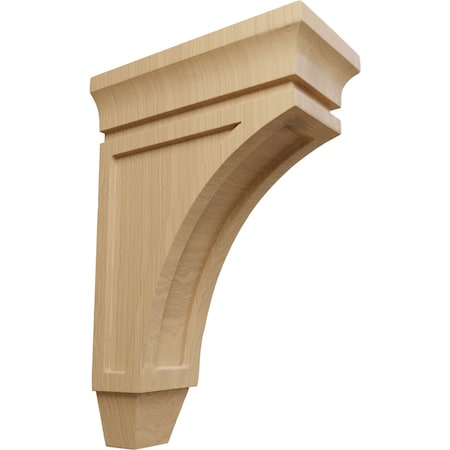 3 3/8W X 6 3/4D X 10H Small Lucan Wood Corbel, Cherry